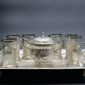 انگاره نقره ۸۴ عیار - طرح گل مرغ