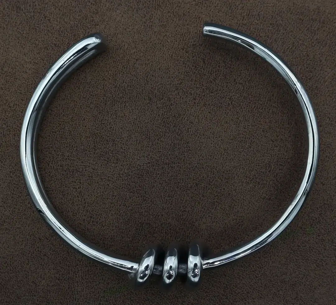 دستبند پالهنگ بنگل نقره کد WB-27