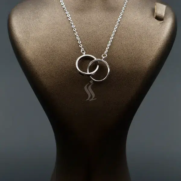 گردنبند نقره زنانه - طرح حلقه | کد WN-40
