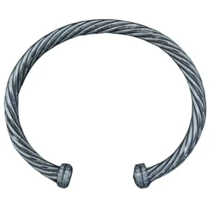 دستبند نقره اسپرت مارپیچی برند دیوید یورمن