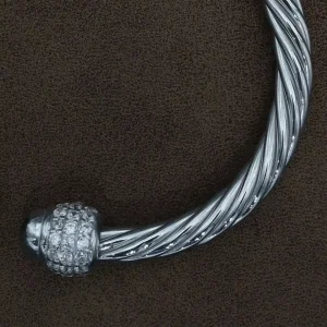 دستبند نقره آبکاری طلا