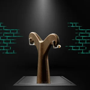 خرید گوشواره نقره مروارید پرورشی با آبکاری طلا طرح مجلسی