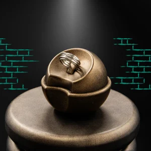 انگشتر نقره مینیمال با طراحی مدرن مدل WR-118