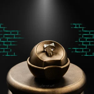 انگشتر نقره مینیمال مدل منحنی با طراحی مدرن و منحصر به فرد کد WR-120