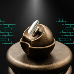 انگشتر نقره مینیمال طرح بیضی