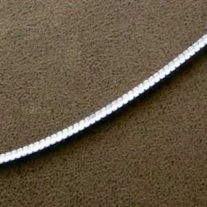 زنجیر ونزو با آبکاری طلا سفید کد cv01