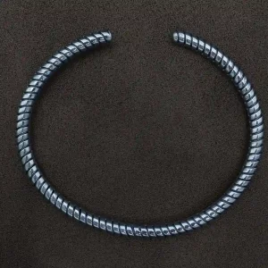 دستبند النگویی نقره مردانه کد SB02