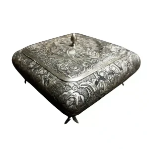 شکلات خوری نقره سیاه قلم صورت