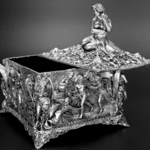 شکلات خوری نقره نقش برجسته انگلیسی