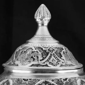 نقوش ختایی و مینیاتوری با تکنیک قلم زنی و سیاه قلم