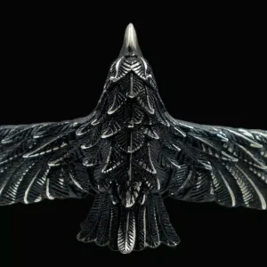 جزئیات مدل دستبند نقره سیاه قلم اسپرت شاهین