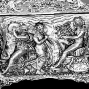 شکلات خوری نقره نقش برجسته انگلیسی