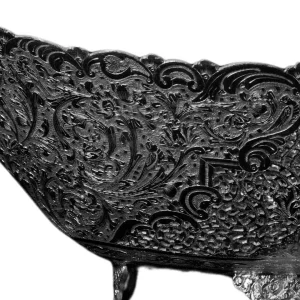 نمای دیگر کشکول و کاسه آجیلخوری نقره دستساز