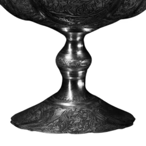 پایه دسته کشکول و آجیل خوری دستساز نقره طرح مینیاتور کد SK-9