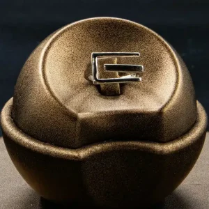 انگشتر نقره مینیمال طرح سه شاخه کد WR-125