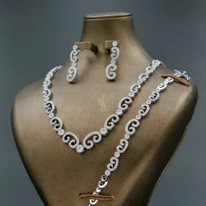 سرویس نقره زنانه - نگین دار