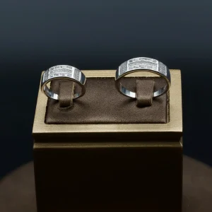 حلقه ست نقره - نگین دار