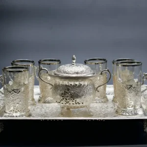 انگاره نقره ۸۴ عیار - طرح گل مرغ