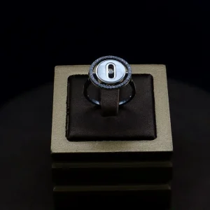 انگشتر نگین دار نقره زنانه - حلقه سولیتر