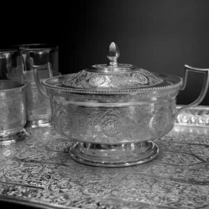 انگاره نقره ۸۴ عیار - طرح گل مرغ