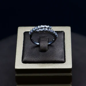 حلقه نگین دار نقره زنانه - حلقه سولیتر