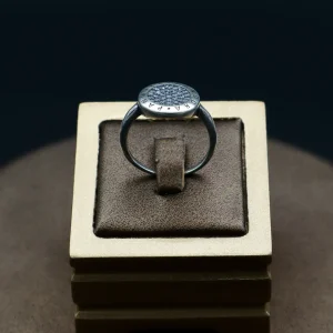 انگشتر نگین دار نقره - حلقه پاندورا