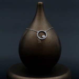 گردنبند نقره زنانه - طرح دایره