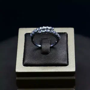 حلقه نگین دار نقره زنانه - حلقه سولیتر