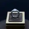 انگشتر نگین دار نقره زنانه - حلقه سولیتر