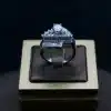 انگشتر نگین دار نقره زنانه - حلقه سولیتر