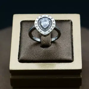 انگشتر نگین دار نقره - حلقه پاندورا