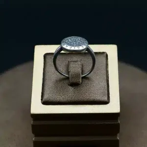 انگشتر نگین دار نقره - حلقه پاندورا