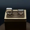 حلقه ست نقره - نگین دار