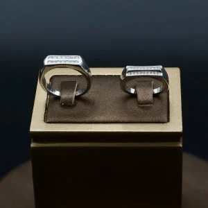 حلقه ست نقره - نگین دار