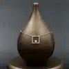گردنبند نگین دار نقره زنانه - طرح مربعی