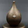 گردنبند نگین دار نقره زنانه - طرح لب