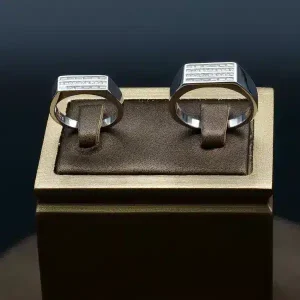 حلقه ست نقره - نگین دار