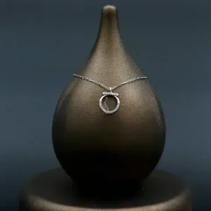 گردنبند نقره زنانه - طرح حلقه