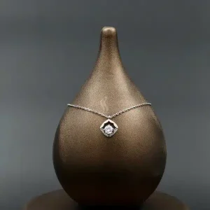 گردنبند نقره زنانه - نگین دار