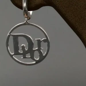 گوشواره نگین دار نقره زنانه - طرح دایره ای