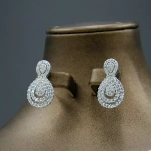 سرویس نگین دار نقره زنانه - طرح ملکه