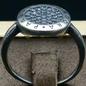 انگشتر نگین دار نقره - حلقه پاندورا