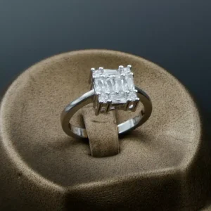 نیم ست نقره زنانه - نگین دار