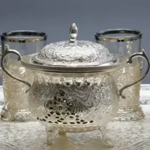 انگاره نقره ۸۴ عیار - طرح گل مرغ