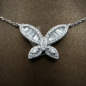 گردنبند نقره زنانه - طرح پروانه