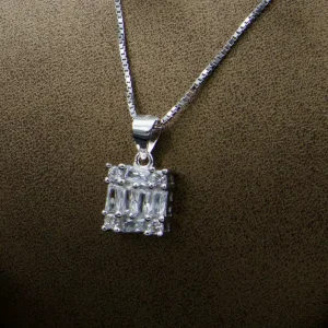 نیم ست نقره زنانه - نگین دار