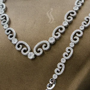 سرویس نقره زنانه - نگین دار