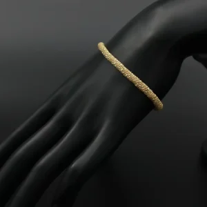 دستبند نقره بافت ایتالیایی - زنانه