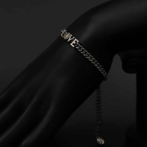 دستبند نقره لاو - اسپرت - رگلاژی