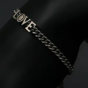 دستبند نقره لاو - اسپرت - رگلاژی